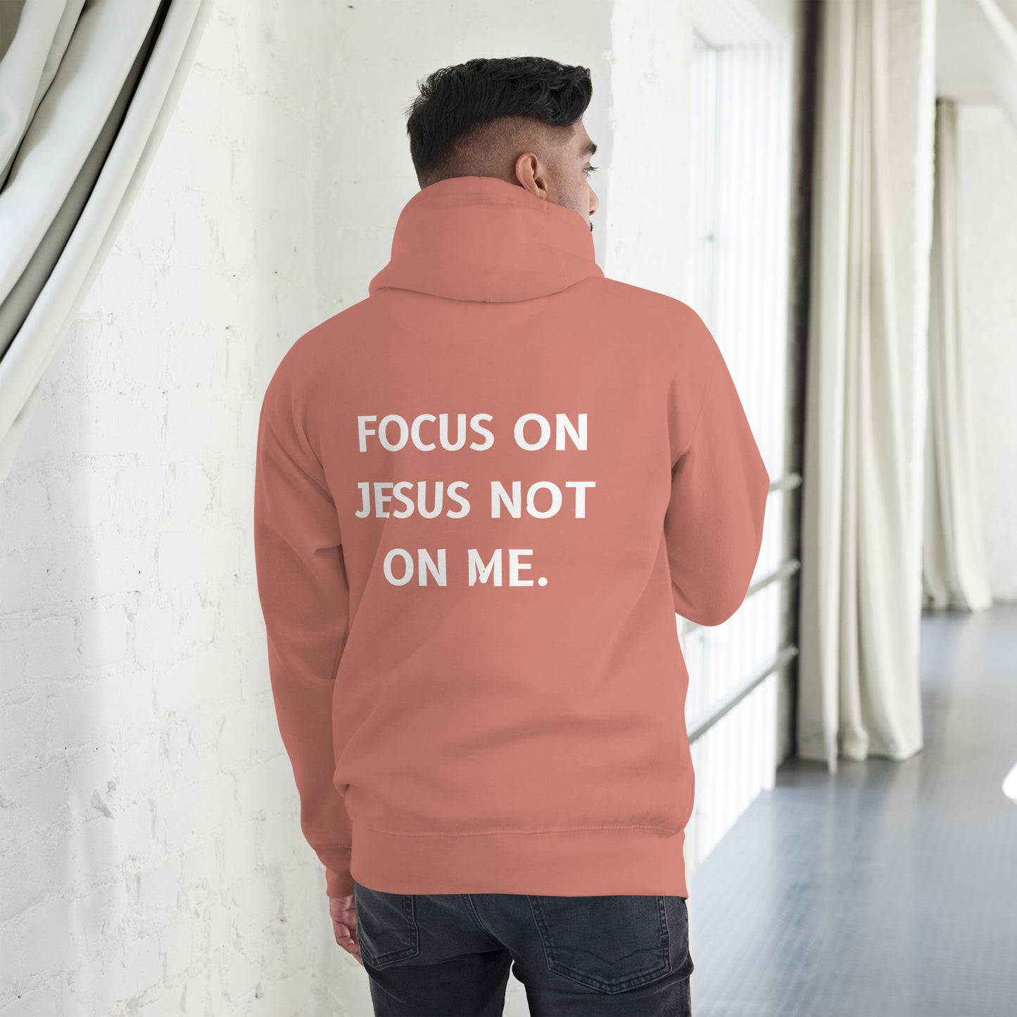 Focus on Jesus not on me Unisex Hoodie