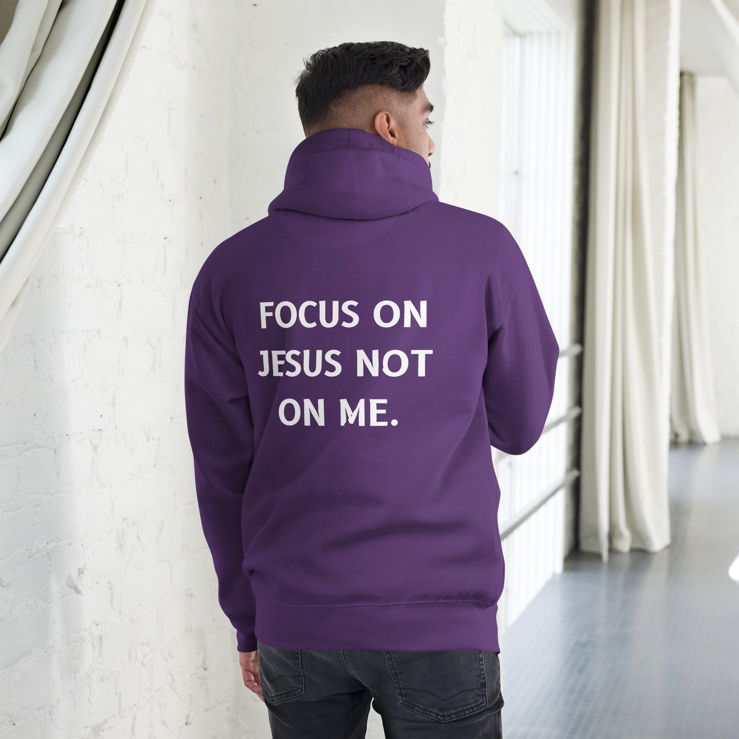 Focus on Jesus not on me Unisex Hoodie